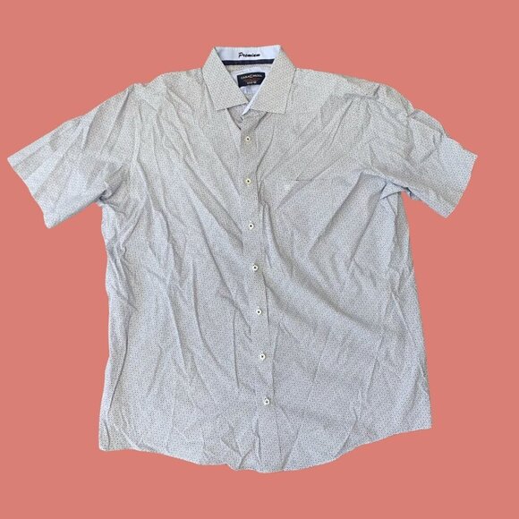 Casa Moda Premium Edition Light Blue Patterned Shirt | Size 44 (XL Fit) - Picture 2 of 10